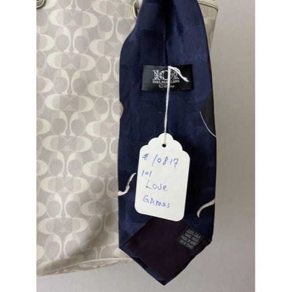 coach w customized w tie sash cream tan tote - Picture 3 of 11